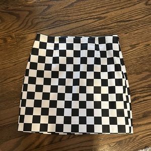 Checkered Mini Skirt
